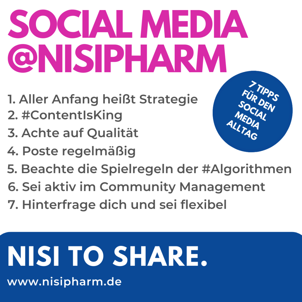 Zitatkachel mit 7 Tipps für erfolgreiche Social Media Kommunikation